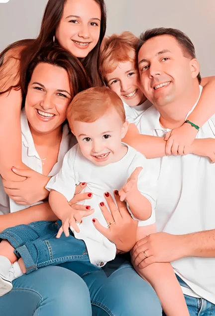 Família atendida pelo Laboratório Análise